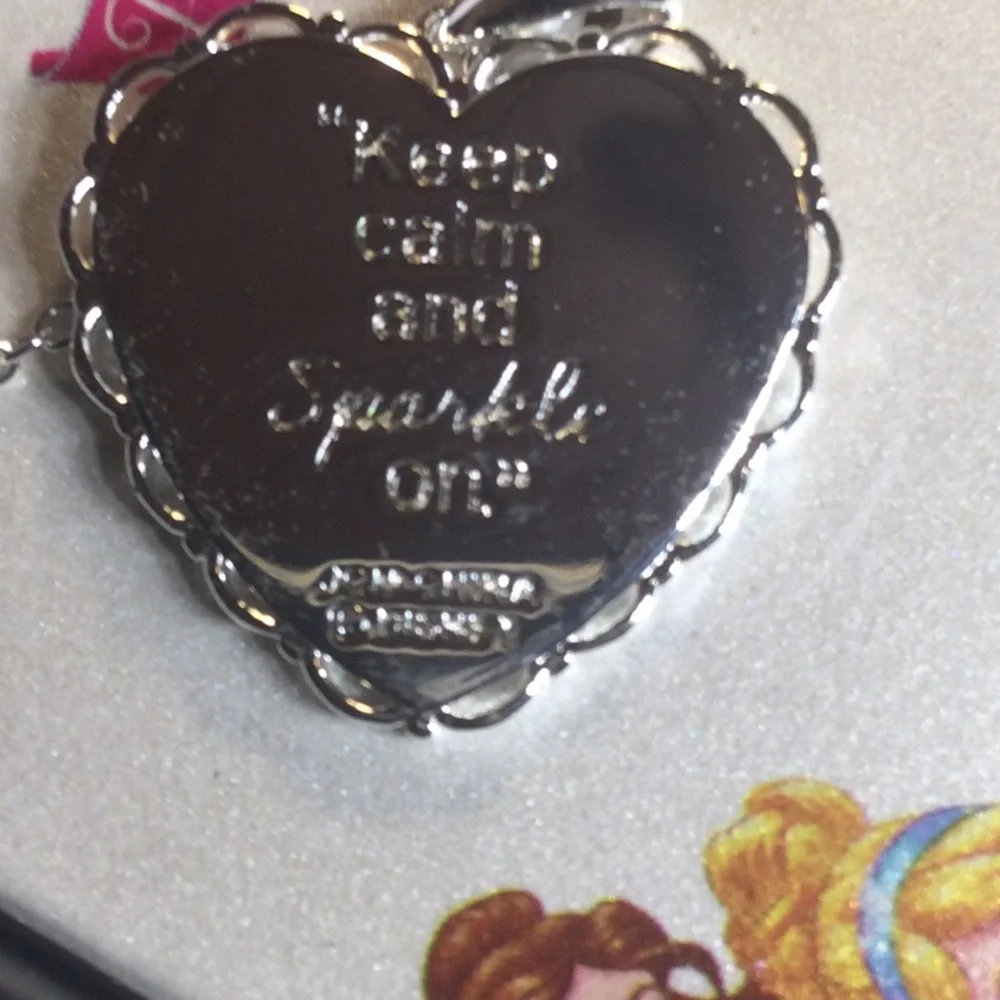Cinderella silver Plated Heart Pendant and Necklace by Disney